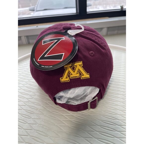 Zephyr Minnesota Gophers Baseball Cap One Size Burgundy College University NEW - Picture 3 of 6
